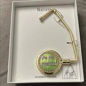 Liz & Co. Gold and Green Handbag Hook